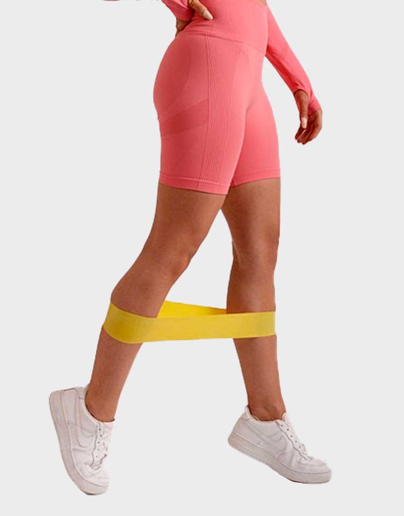 peach cycling shorts