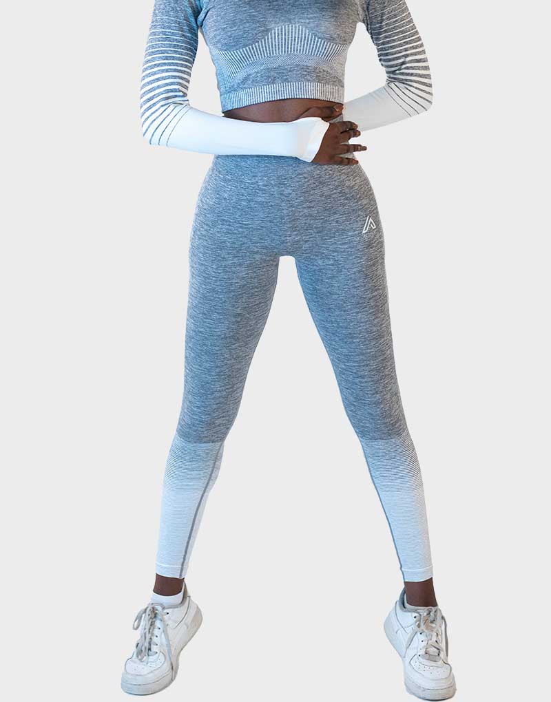 Legging Grey with Stripe detail - Active Fit Gymwear